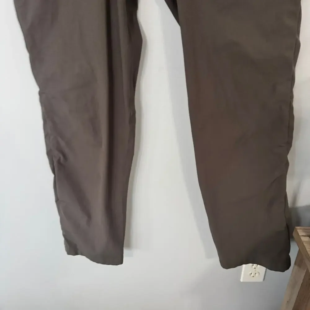 Lululemon Men's Dark Taupe Gray Brown 5 Pocket Pants Size 36 Button Fly Ripstop - Picture 3 of 7
